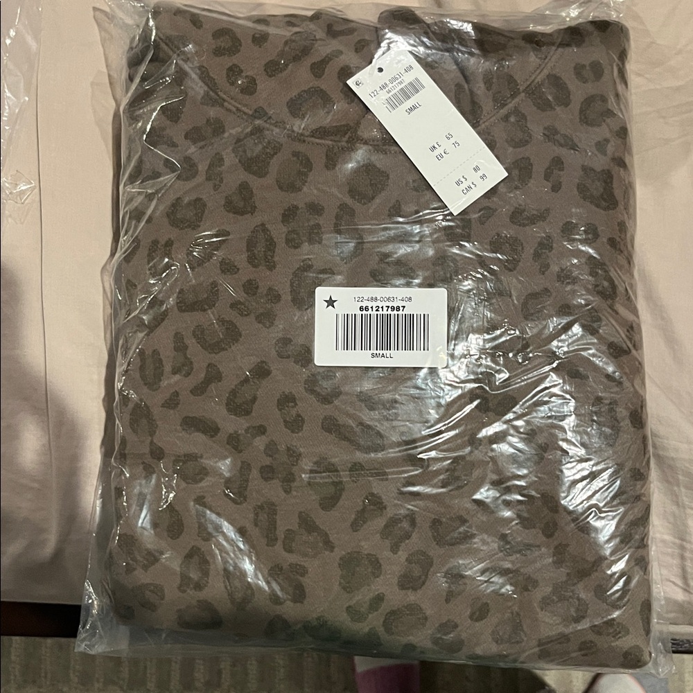 Abercrombie & Fitch Brown Leopard Print Hoodie - Picture 4 of 4